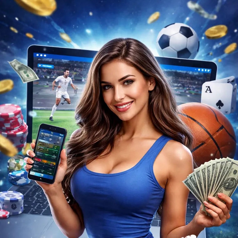 Diverse group of happy players enjoying online casino games on various devices